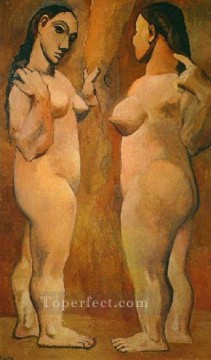 two boys singing Painting - Two naked women 1906 Pablo Picasso